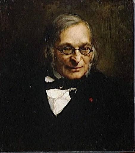Portrait of French philosopher Adolphe Franck by Jules Bastien-Lepage — Oil Painting Reproduction