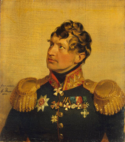 Portrait of Fyodor Rosen in living room