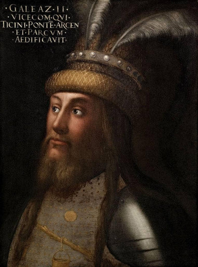 Portrait of Galeazzo II Visconti in kitchen