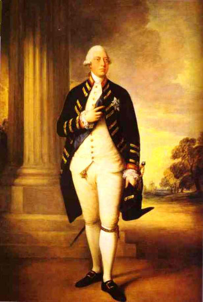 Portrait of George III in home office