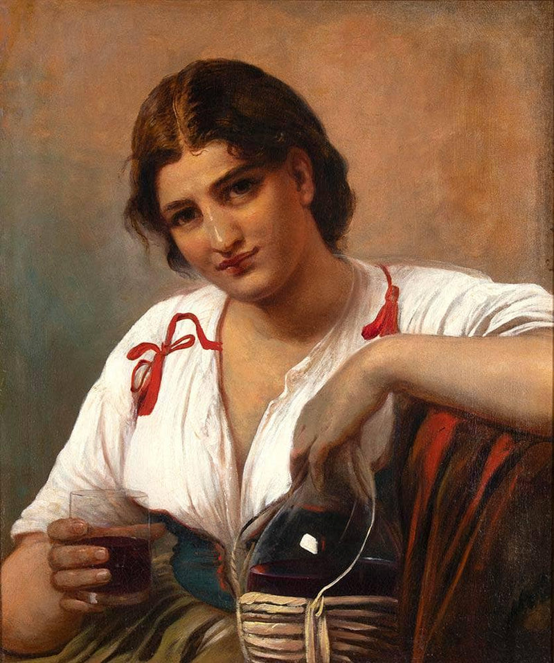Portrait of girl by Elisabeth Jerichau-Baumann — Oil Painting Reproduction