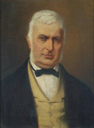 Portrait of Giuseppe Oggioni in dining room