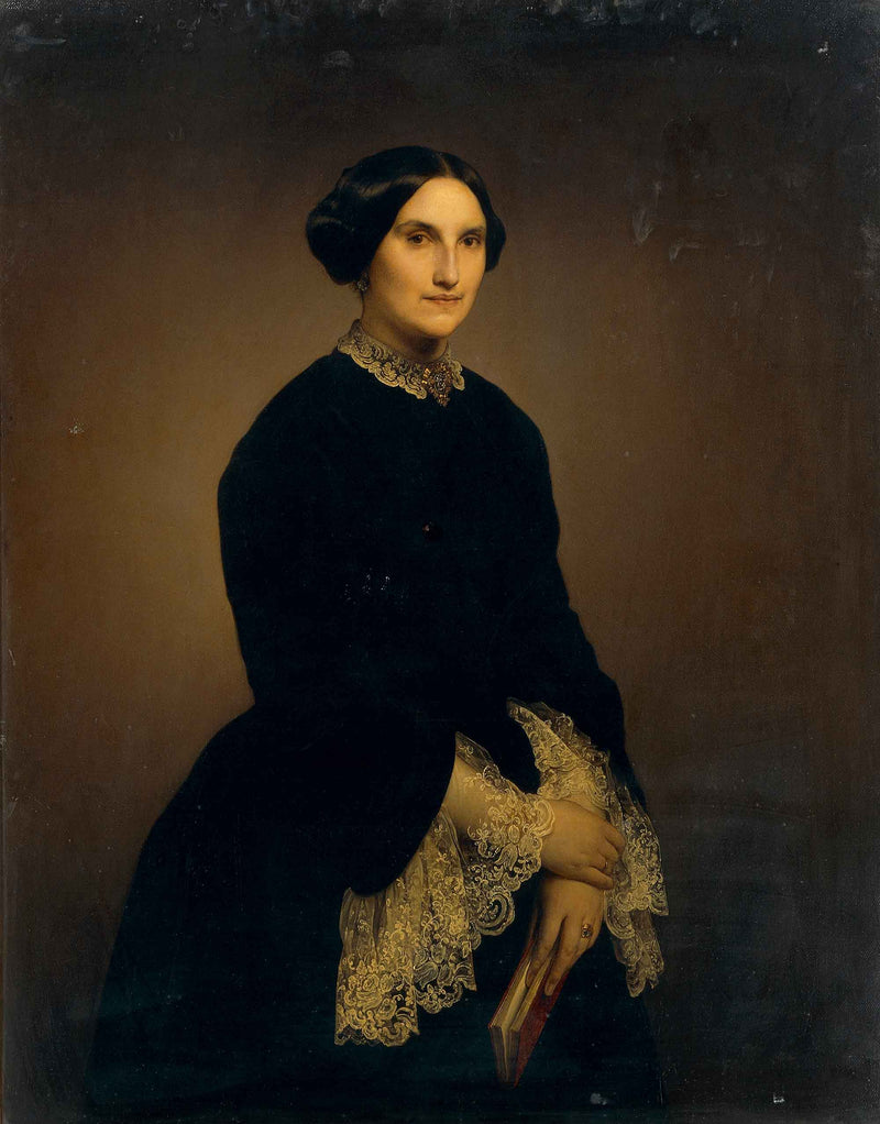 Portrait of Giuseppina Negroni Prati Morosini by Francesco Hayez — Oil Painting Reproduction