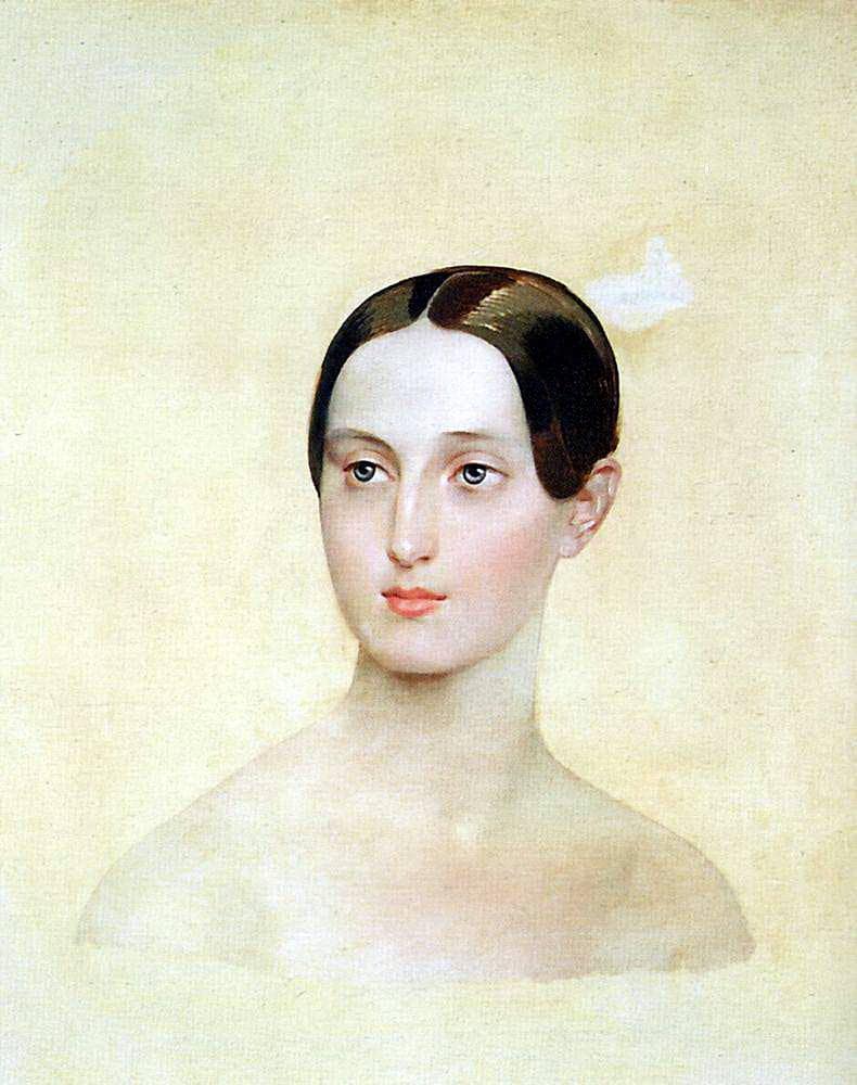 Portrait of Grand Duchess Maria Nikolaevna by Karl Bryullov — Oil Painting Reproduction