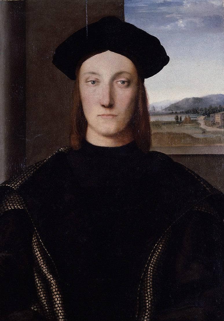Portrait of Guidobaldo da Montefeltro, Duke of Urbino by Raphael — Oil Painting Reproduction