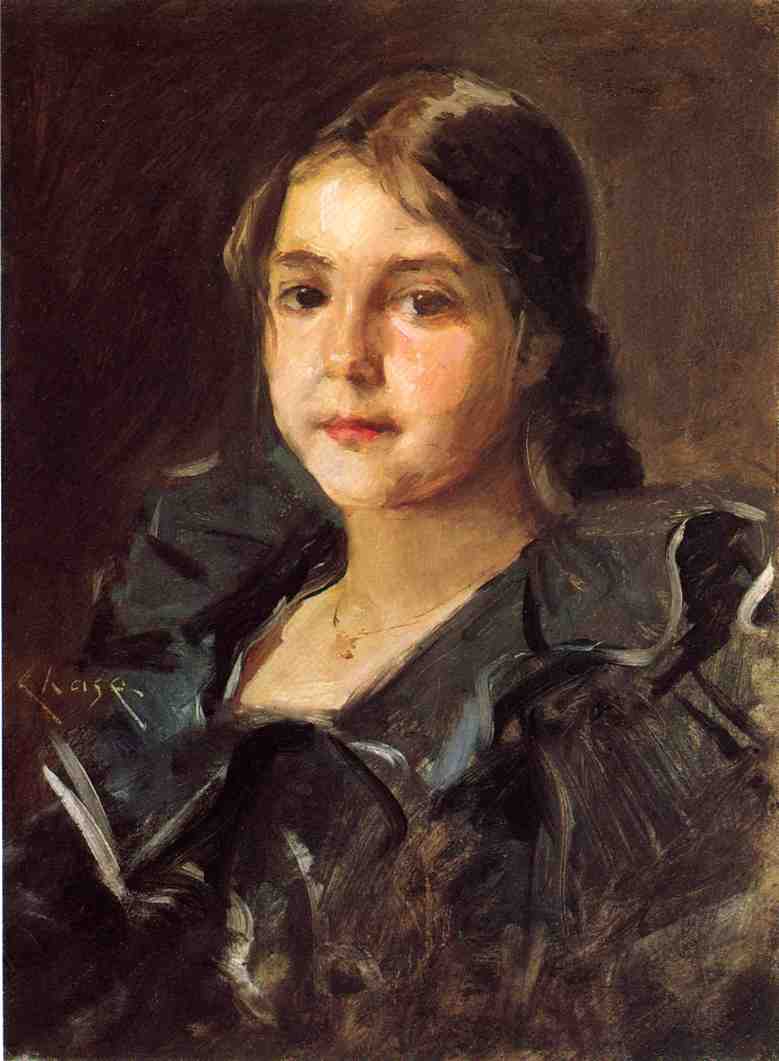 Portrait of Helen Velasquez Chase by William Merritt Chase — Oil Painting Reproduction