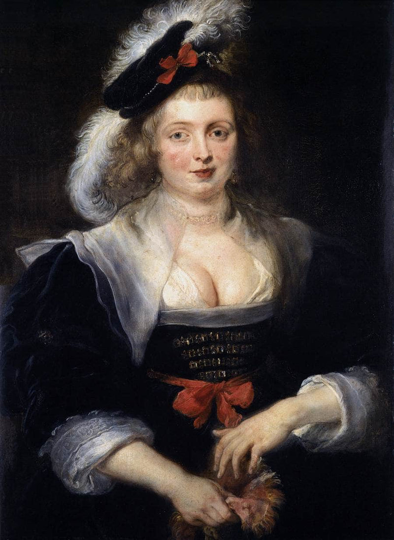 Portrait of Helene Fourment with Gloves by Peter Paul Rubens — Oil Painting Reproduction