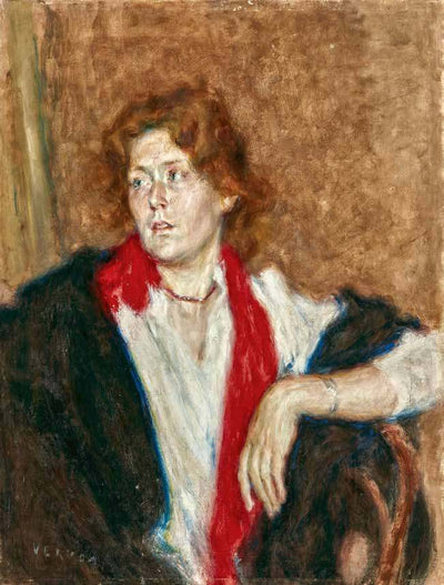 Portrait of Helene von Pausinger in kitchen