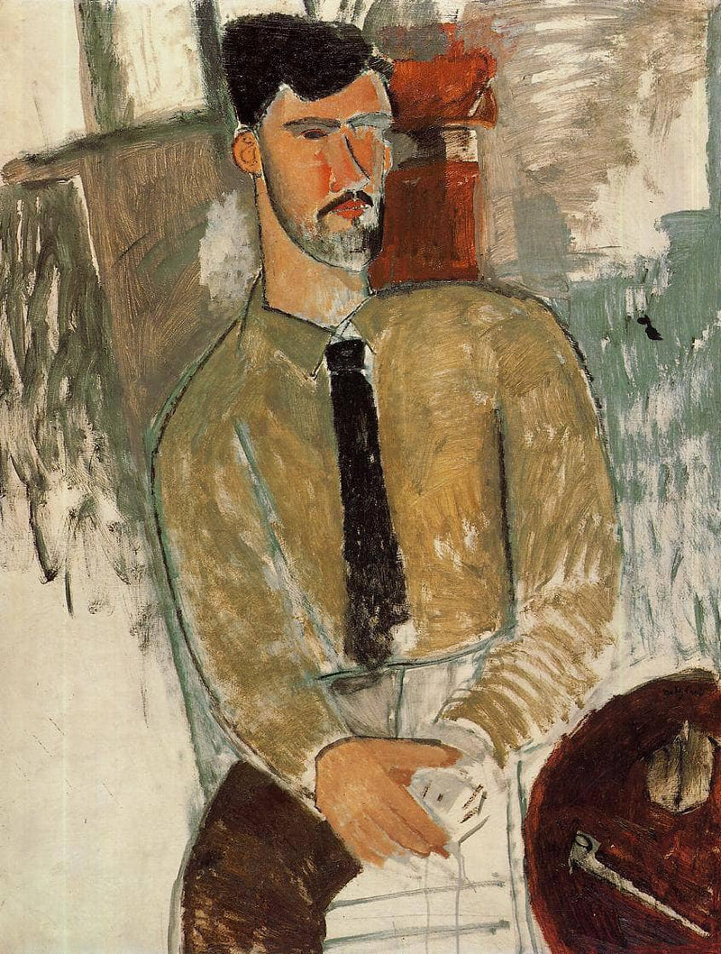 Portrait of Henri Laurens by Amedeo Modigliani — Oil Painting Reproduction