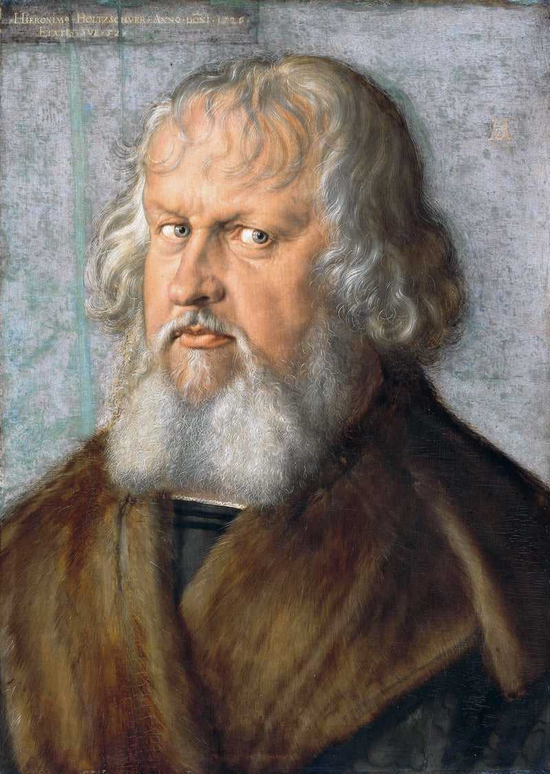 Portrait of Hieronymus Holzschuher by Albrecht Durer — Oil Painting Reproduction