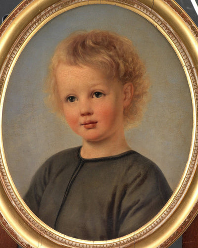 Portrait of Holger Aagaard Hammerich as a 4-year-old in living room