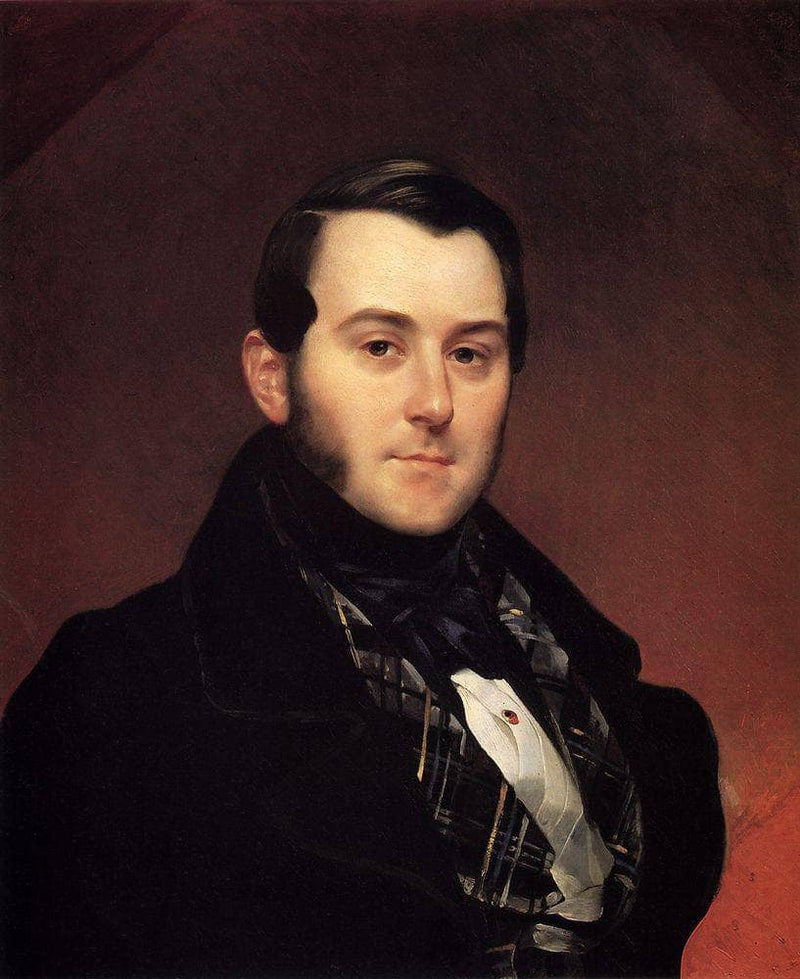 Portrait of I. A. Beck by Karl Bryullov — Oil Painting Reproduction