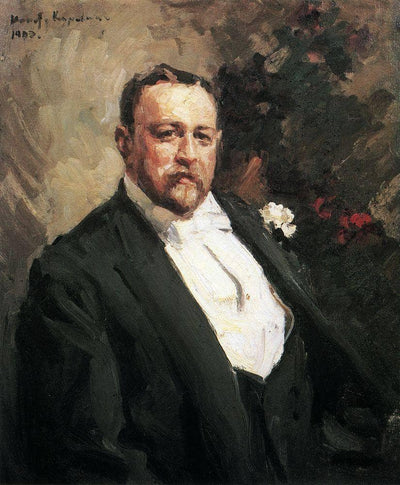 Portrait of Ivan Morosov in modern living room