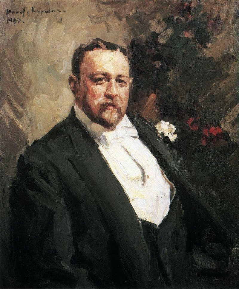 Portrait of Ivan Morosov by Konstantin Korovin — Oil Painting Reproduction