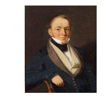 Portrait of Jacob Hoskiær, sea captain by Wilhelm Bendz — Oil Painting Reproduction