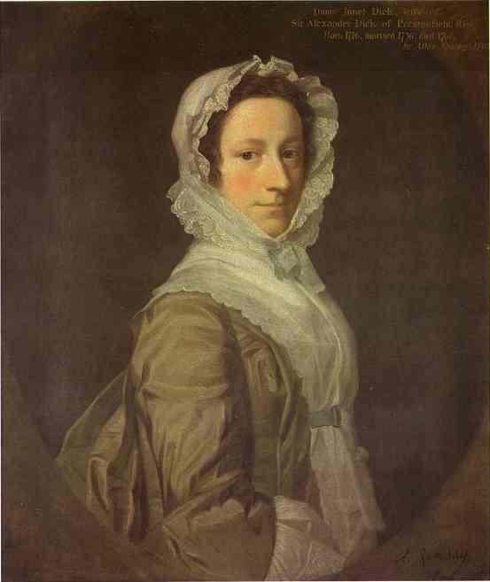 Portrait of Janet Dick by Allan Ramsay — Oil Painting Reproduction
