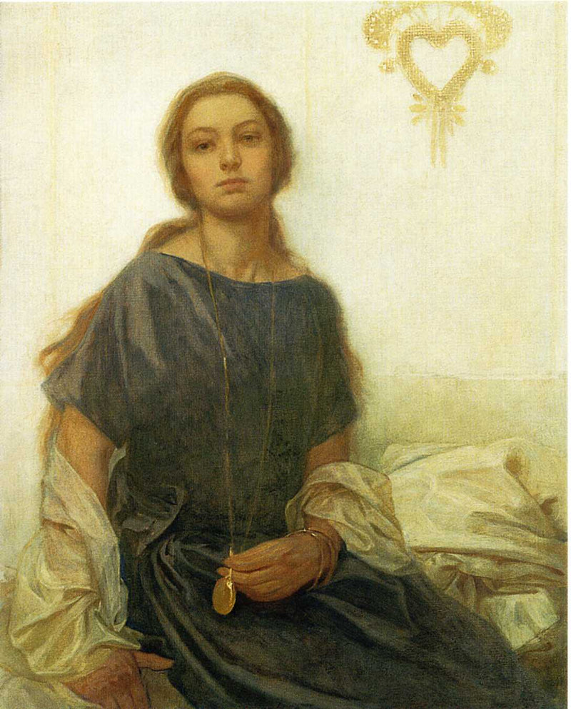 Portrait of Jaroslava by Alphonse Mucha — Oil Painting Reproduction