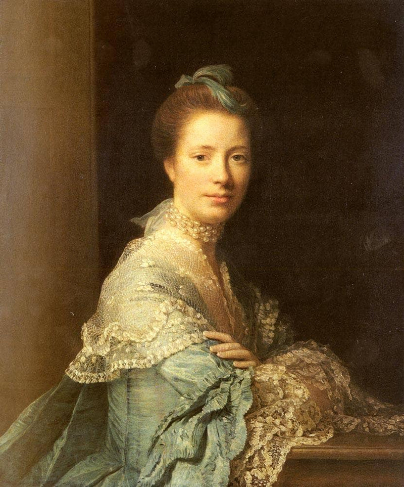 Portrait of Jean Abercromby, Mrs Morison by Allan Ramsay — Oil Painting Reproduction