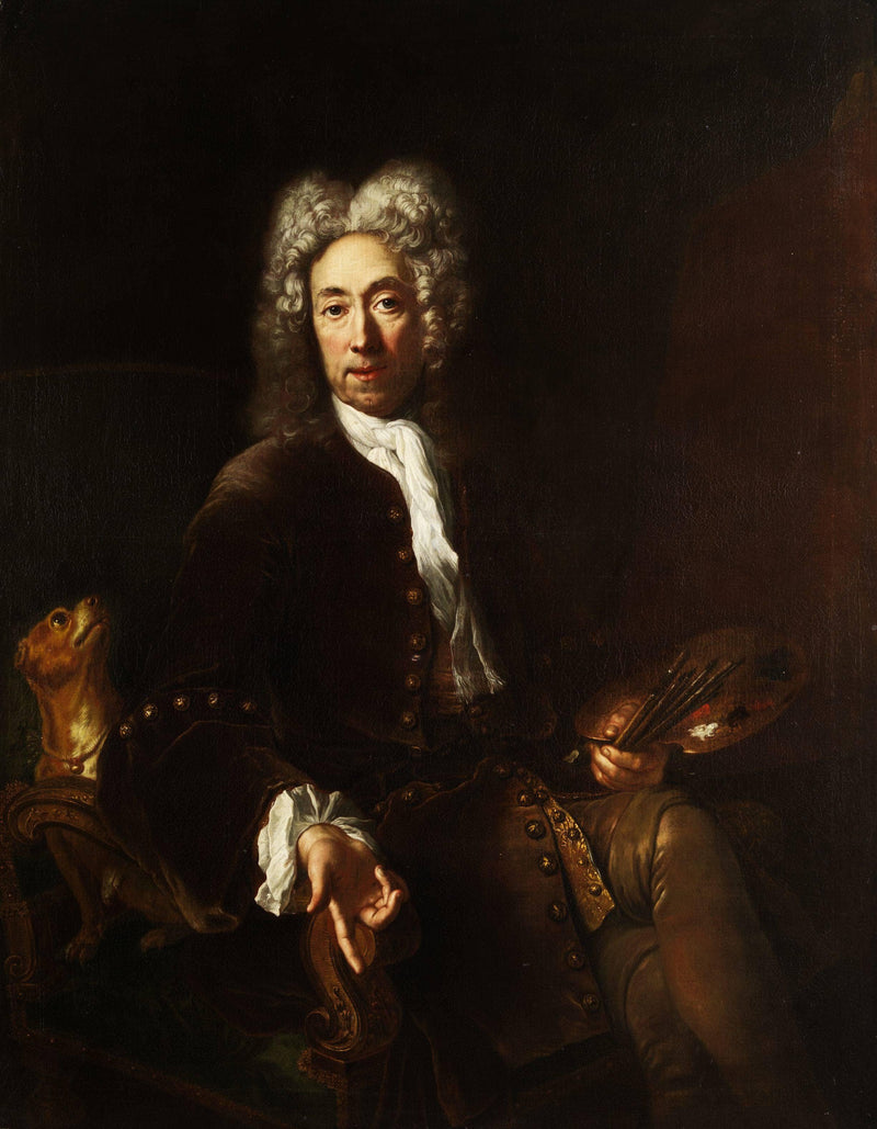 Portrait of Jean Baptiste Gayot Dubuisson by Antoine Pesne — Oil Painting Reproduction