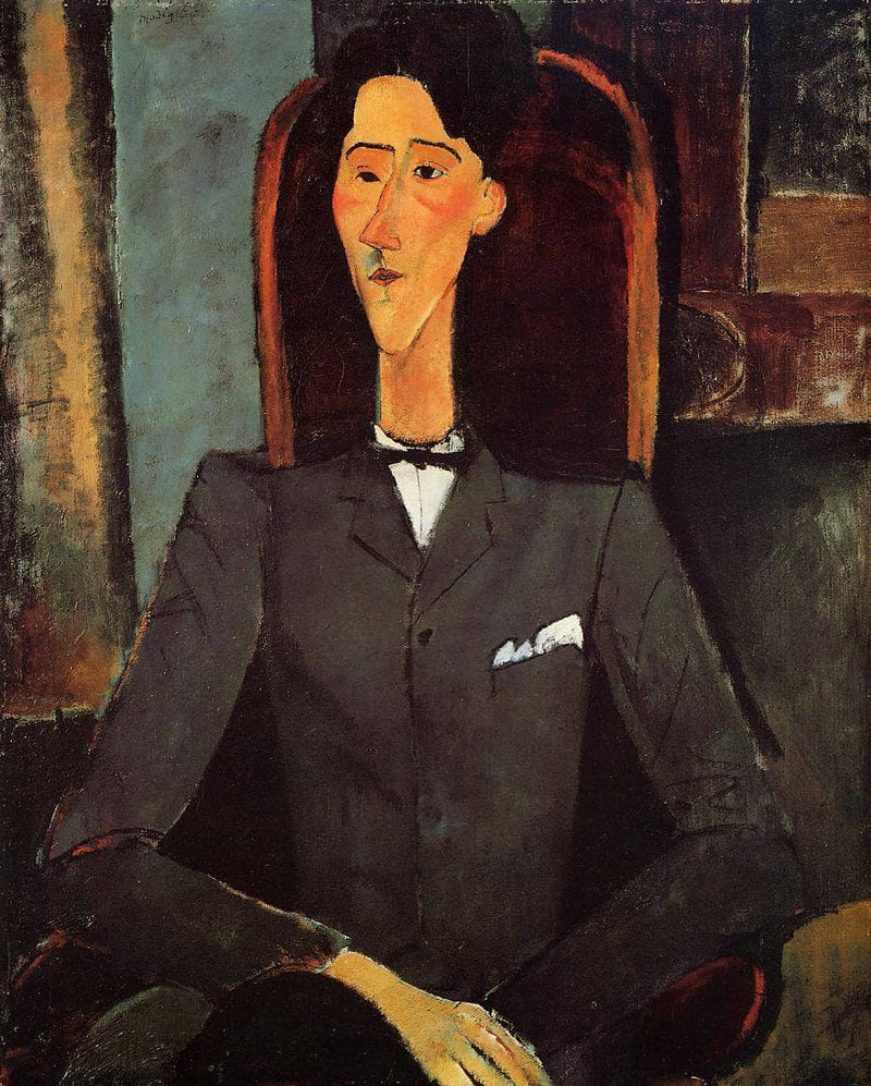 Portrait of Jean Cocteau by Amedeo Modigliani — Oil Painting Reproduction