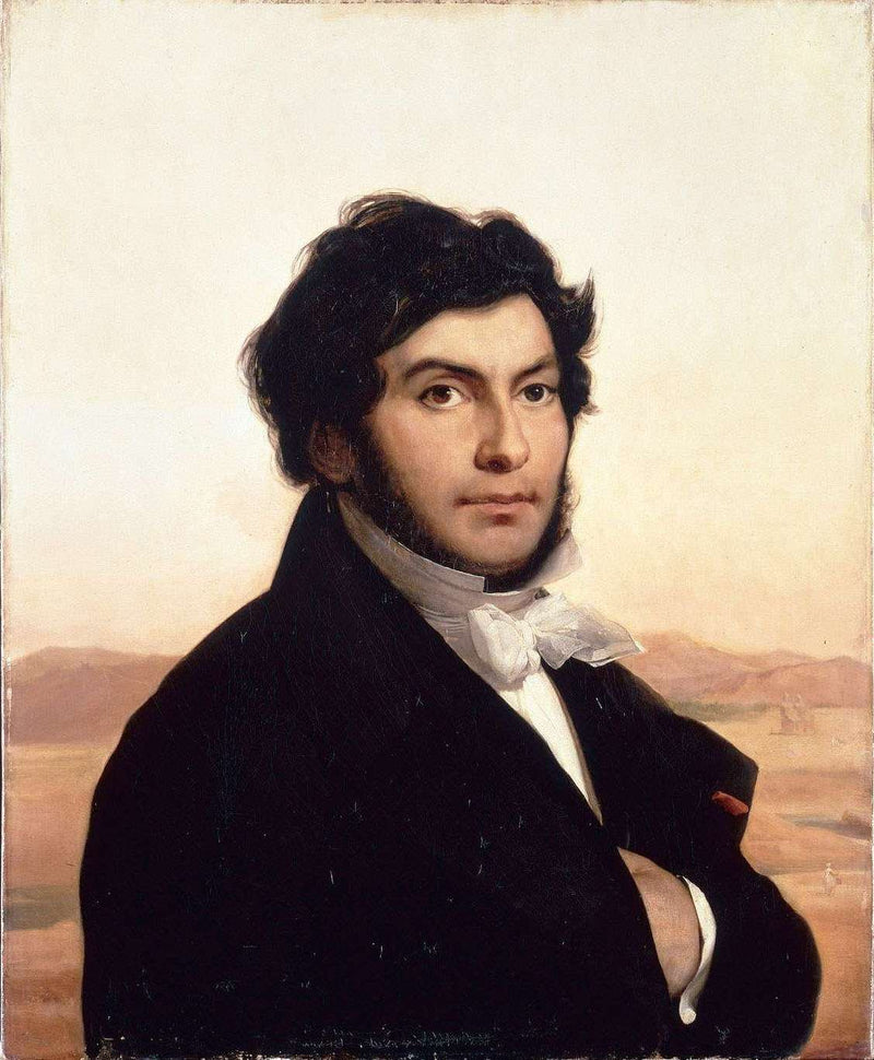 Portrait of Jean-françois Champollion by Léon Cogniet — Oil Painting Reproduction