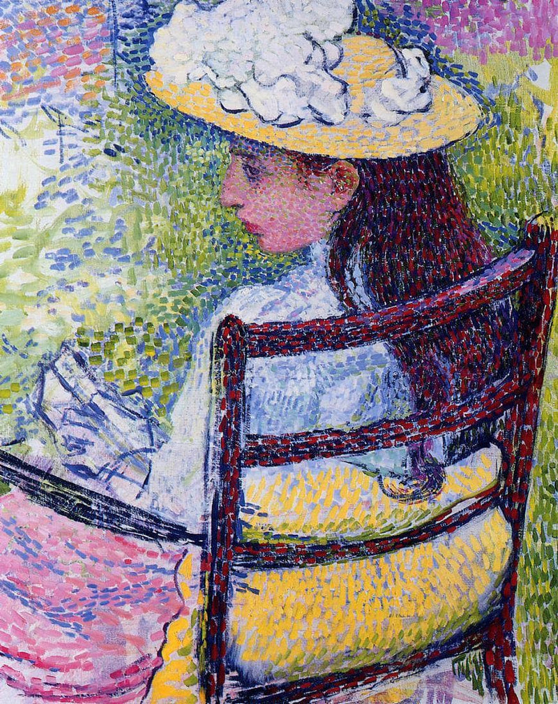 Portrait of Jeanne Pissarro by Theo van Rysselberghe — Oil Painting Reproduction