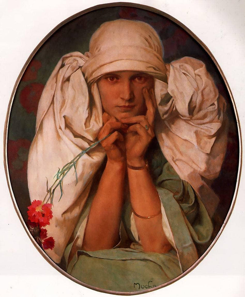 Portrait of Jiri by Alphonse Mucha — Oil Painting Reproduction