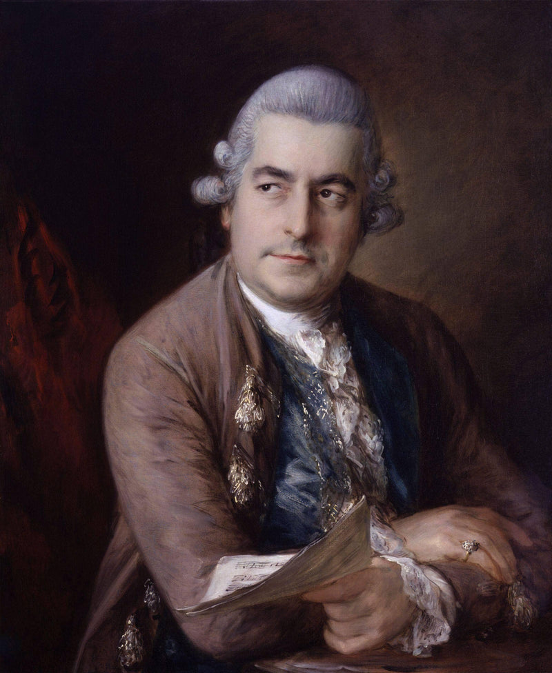 Portrait of Johann Christian Bach by Thomas Gainsborough — Oil Painting Reproduction