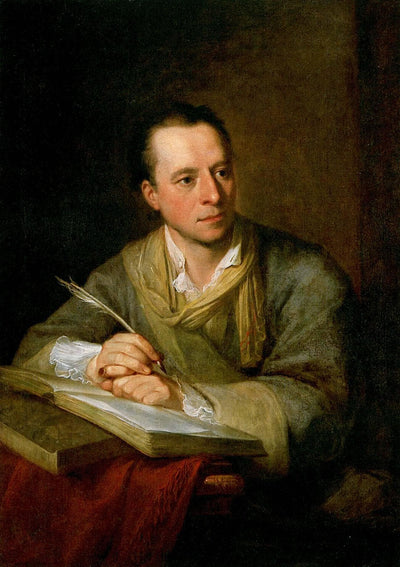 Portrait of Johann Joachim Winckelmann in bedroom