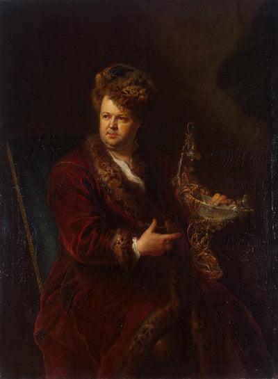 Portrait of Johann Melchior Dinglinger in dining room