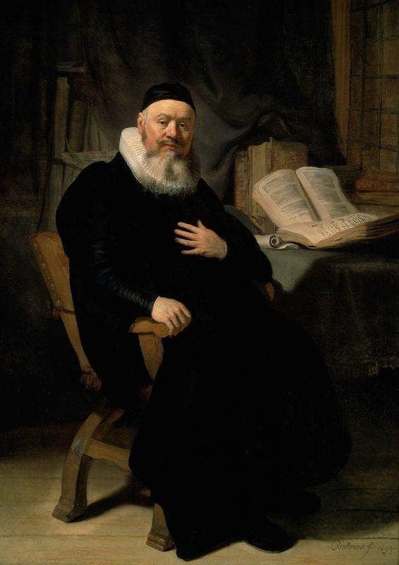 Portrait-Of-Johannes-Elison by Rembrandt — Oil Painting Reproduction