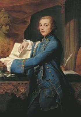 Portrait of John Crewe, 1st Baron Crewe, British Politician in study