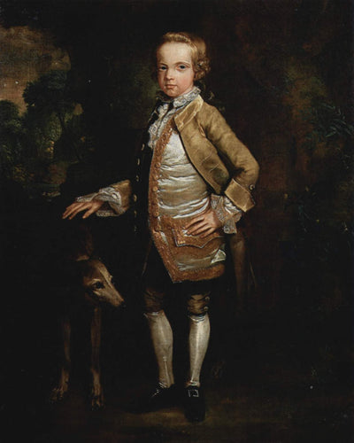 Portrait of John Nelthorpe as a child in modern living room