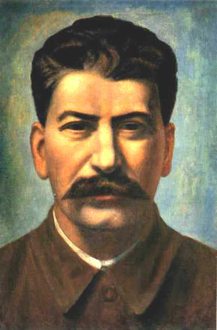Portrait of Joseph Stalin (Iosif Vissarionovich Dzhugashvili) by Pavel Filonov — Oil Painting Reproduction