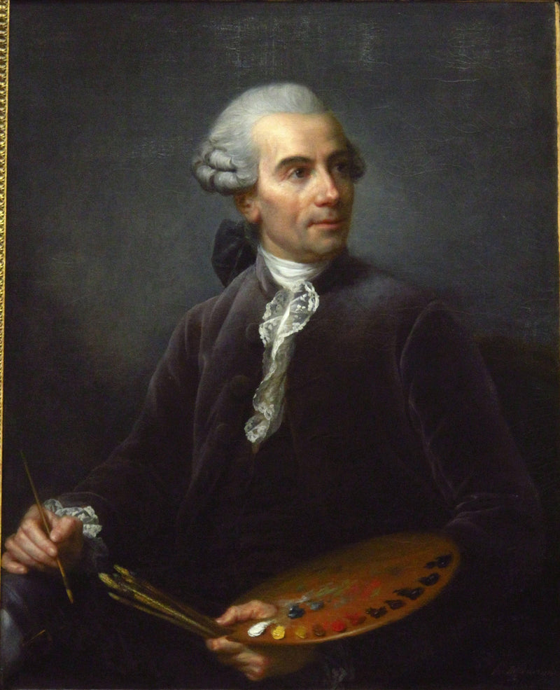 Portrait of Joseph Vernet by Louise Elisabeth Vigee Le Brun — Oil Painting Reproduction