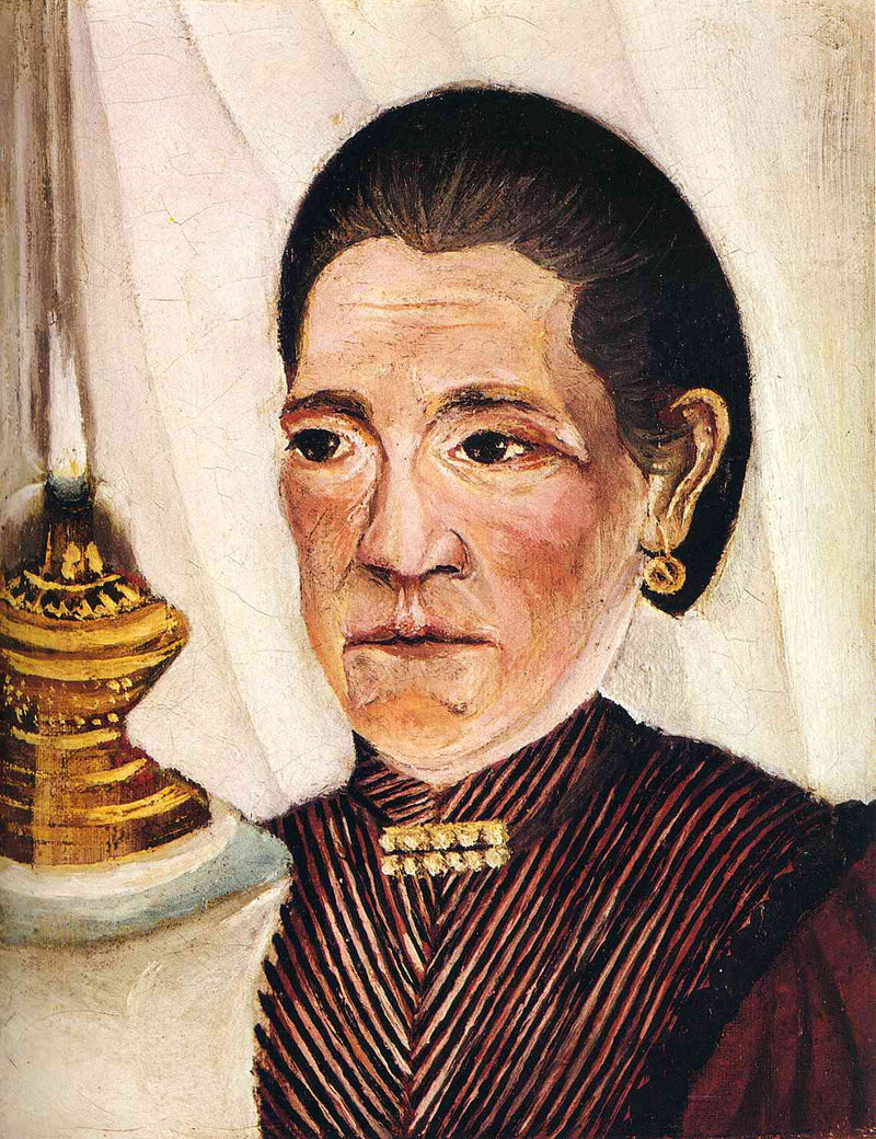 Portrait of Josephine the artist's second wife by Henri Rousseau — Oil Painting Reproduction