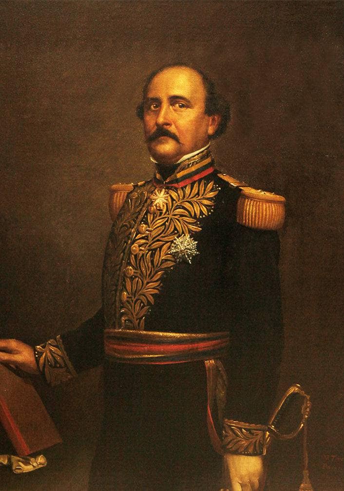 Portrait of Juan Crisóstomo Falcón by Martín Tovar y Tovar — Oil Painting Reproduction