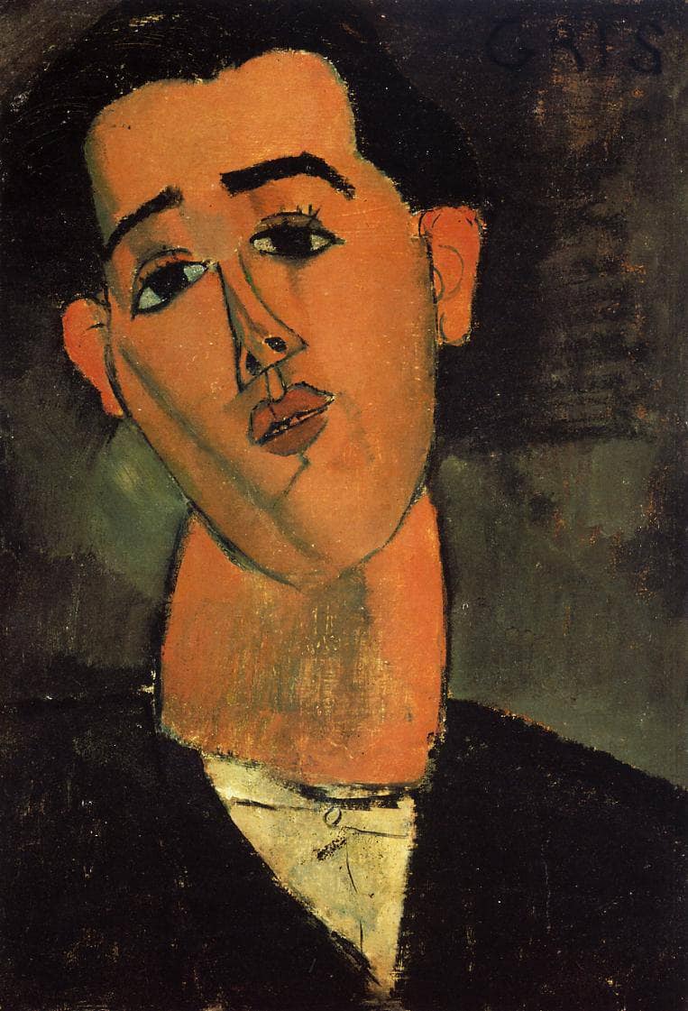 Portrait of Juan Gris by Amedeo Modigliani — Oil Painting Reproduction