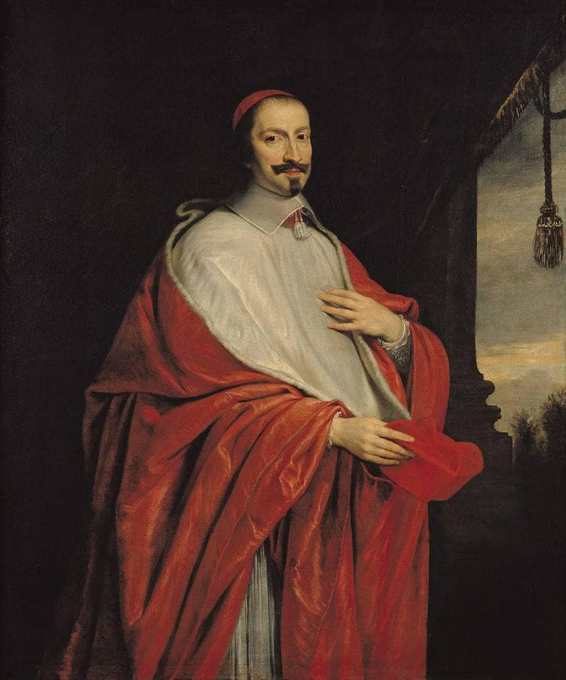 Portrait of Jules Mazarin (1602-61) by Philippe de Champaigne — Oil Painting Reproduction