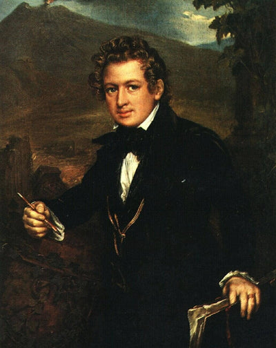 Portrait of Karl Brulloff in home office