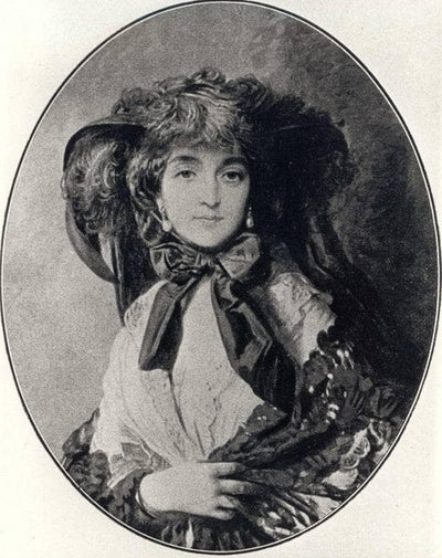 Portrait of Katarzyna Potocka née Branicka, wife of Adam Potocki in bedroom