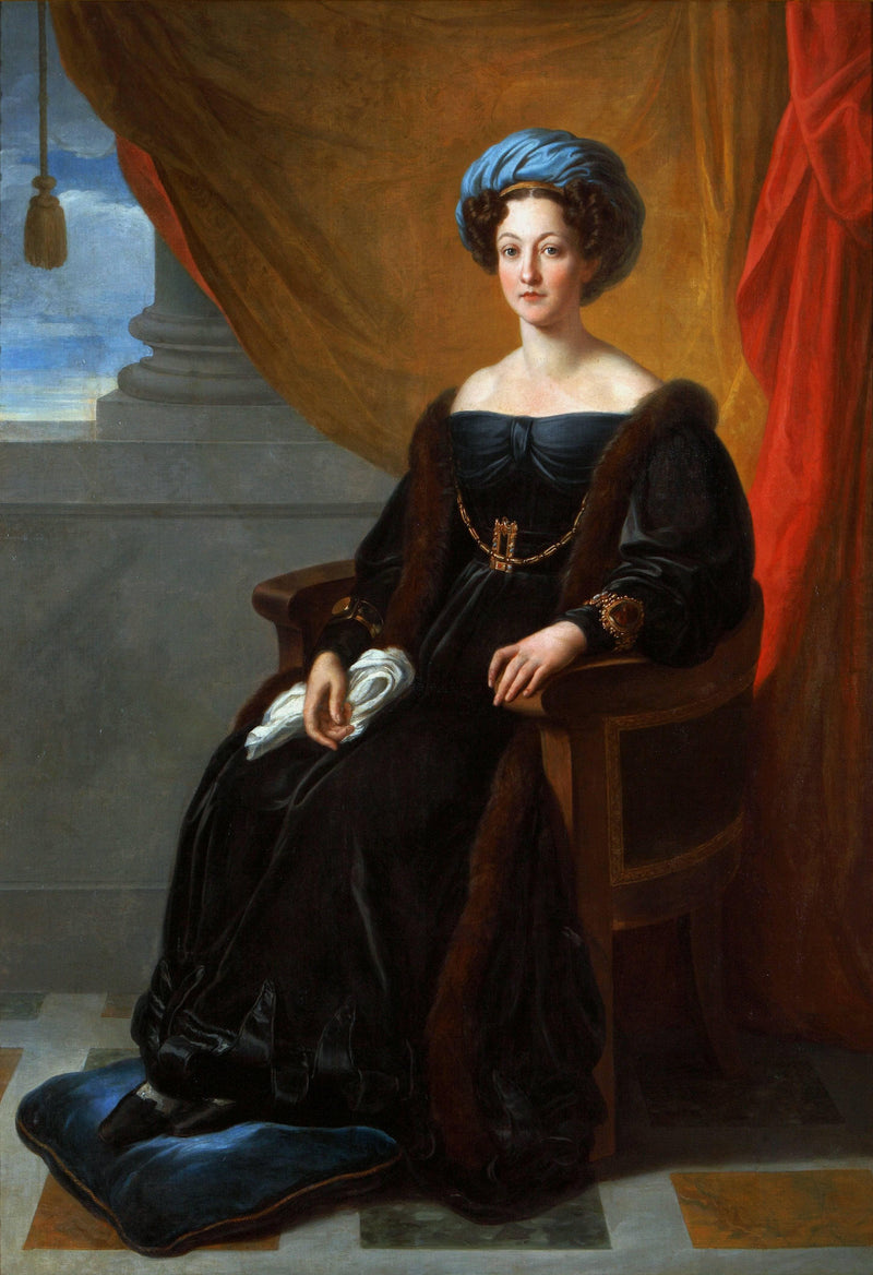 Portrait of Klementyna Ostrowska Née Sanguszko by Vincenzo Camuccini — Oil Painting Reproduction