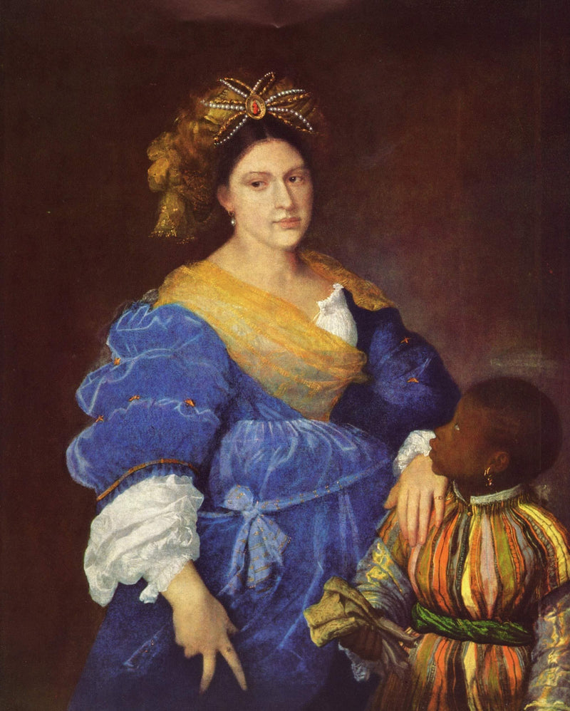 Portrait of Laura de Dianti by Titian — Oil Painting Reproduction
