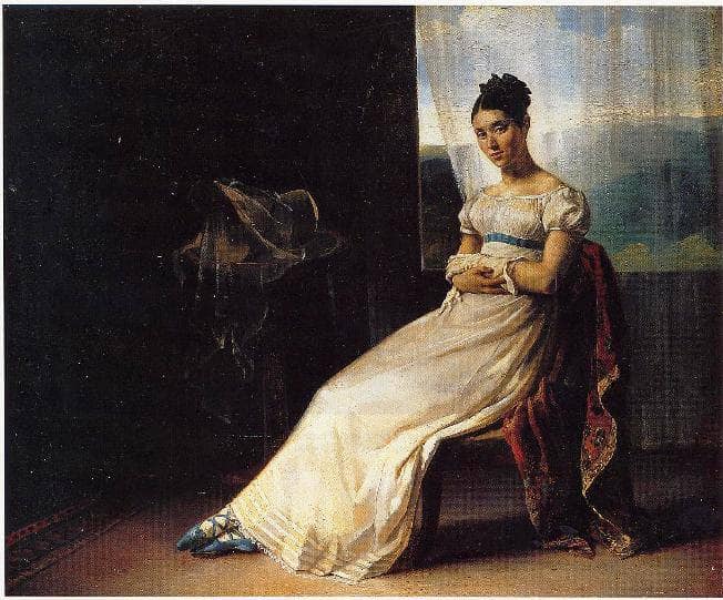 Portrait of Laure Bro by Théodore Géricault — Oil Painting Reproduction
