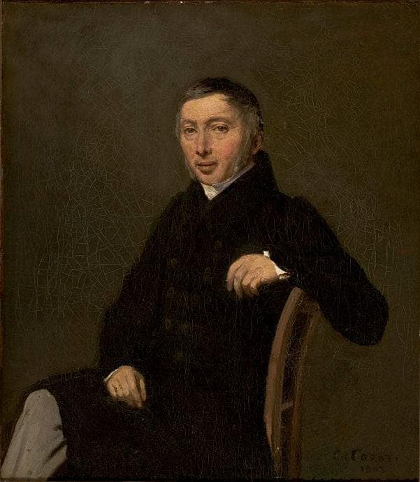 Portrait of Laurent Denis Sennegon by Camille Corot — Oil Painting Reproduction