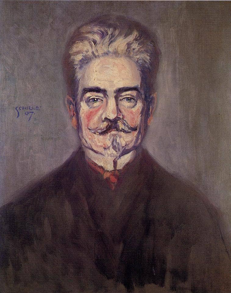 Portrait of Leopold Czihaczek by Egon Schiele — Oil Painting Reproduction