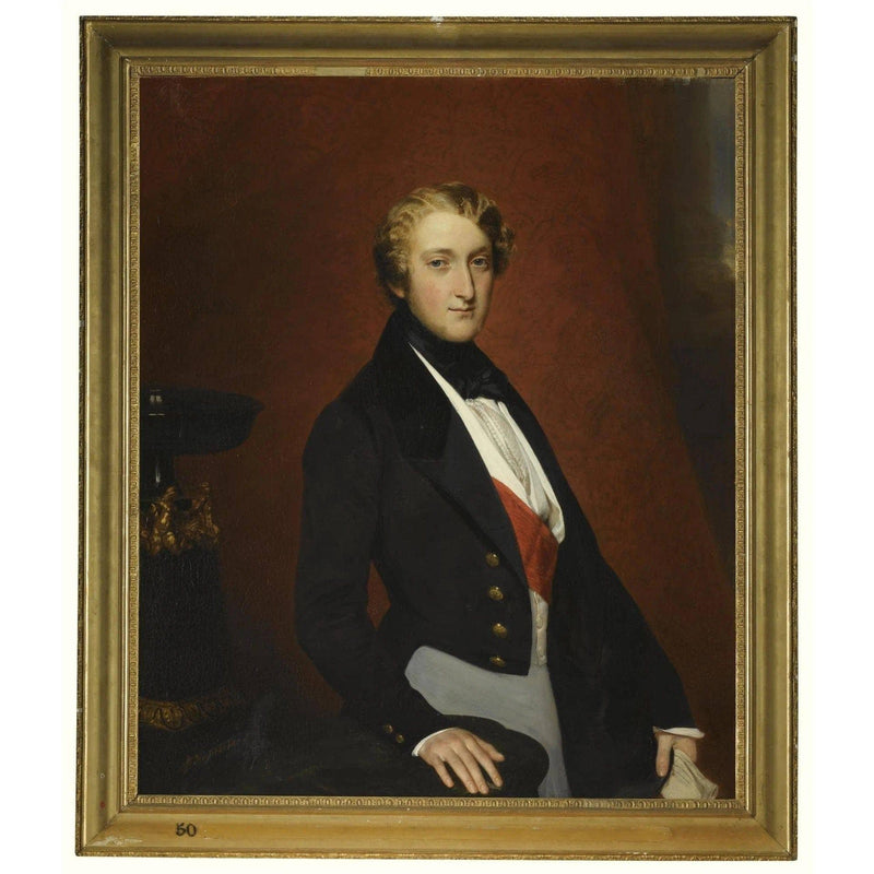 Portrait of Louis Charles Philippe Raphael d'Orleans, Duke of Nemours by Franz Xaver Winterhalter — Oil Painting Reproduction