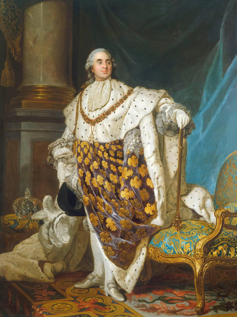 Portrait of Louis XVI, King of France and Navarre, Wearing Coronation Robes by Joseph Duplessis — Oil Painting Reproduction