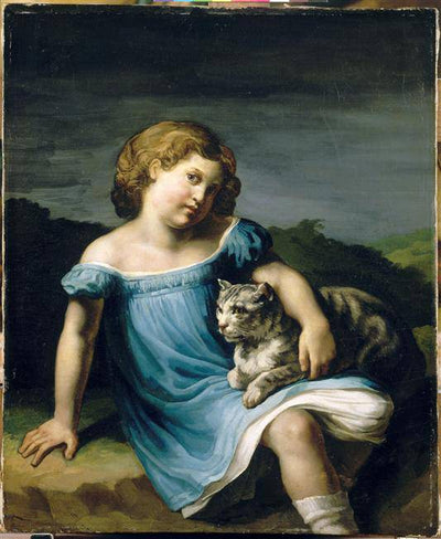 Portrait of Louise Vernet as a Child in master bedroom