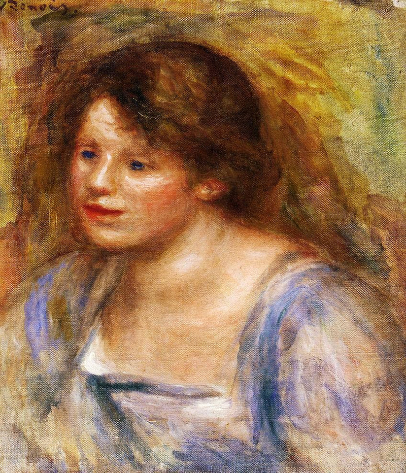 Portrait of Lucienne by Pierre-Auguste Renoir — Oil Painting Reproduction